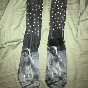 reflecting moon socks